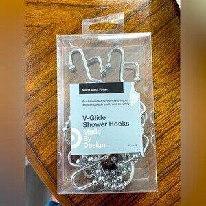Target shower curtain hooks Double Glide silver Hooks - Made By Design™